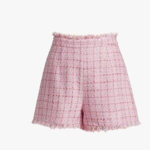 Cinq A Sept Coronado Pink Tweed High Waist Women Shorts